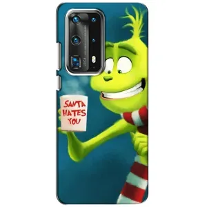 Рождественские Чехлы для Huawei P40 (VPrint) (Зеленый Гринч)