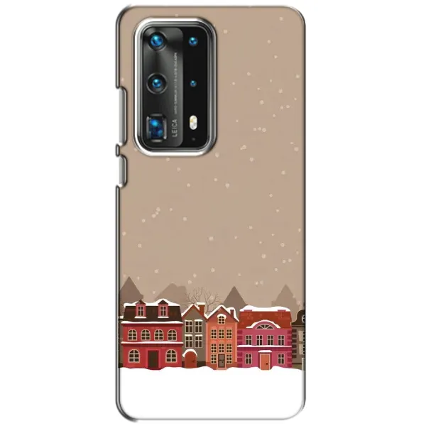 Чехол с принтом «Зимний город» для Huawei P40
