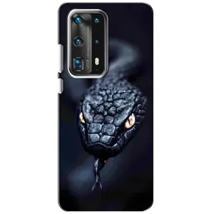 Чехол с принтом «Черная змея» для Huawei P40