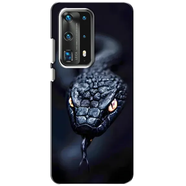 Чехол с принтом «Черная змея» для Huawei P40