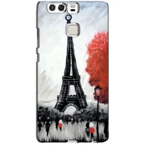 Чехол Эйфелева Башня для Huawei P9 - (AlphaPrint) (Башня в Париже)