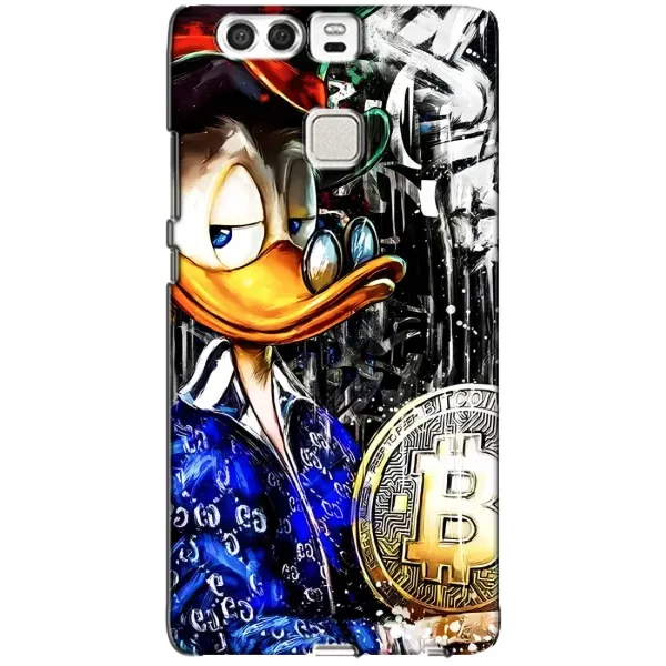 Чохол з принтом «Біткойн Скрудж» для Huawei P9
