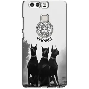 Чохли VERSACE для Хуавей П9 (PREMIUMPrint) (Доберман Версаче)