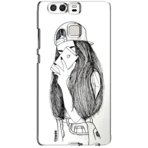 Чехол с печатью для Huawei P9 - (Мода) (AlphaPrint) (Фото девочки)