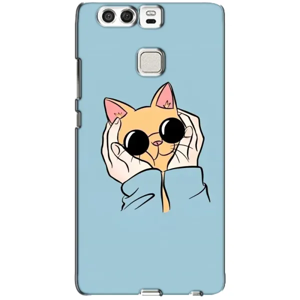 Чохол з принтом «Котик в окулярах» для Huawei P9 Чохол з принтом «Котик в окулярах» для Huawei P9
