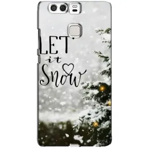 Новорічні, Святкові Чохли для Huawei P9 - 2024 год (Let it snow)