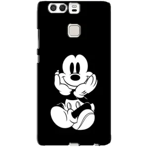 Эксклюзивный чехол для Huawei P9 (AlphaPrint - Мультяшные) (Микки на черном)