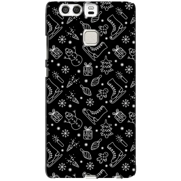 Чохол з принтом «Новорічний фон» для Huawei P9 Чохол з принтом «Новорічний фон» для Huawei P9