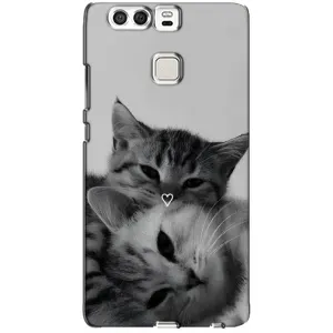 Чохол з малюнком кіт на Huawei P9 (Пара котів)