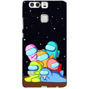 Чехол Амонг Ас для Huawei P9 (AlphaPrint) (Скины в космосе)