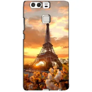 Чехол Эйфелева Башня для Huawei P9 - (AlphaPrint) (Солнечная башня)