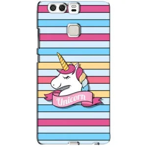 Чехол для Хуавей П9 - (Единорожки - Новинки) (AlphaPrint) (Unicorn)