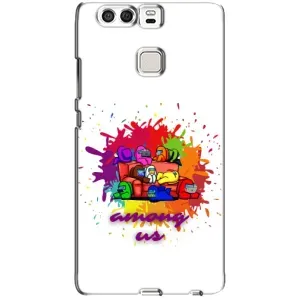 Чехол Амонг Ас для Huawei P9 (AlphaPrint) (Яркий АмонгАс)