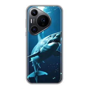 Чехол с картинкой «Хищники» для Huawei Pura 70 PRO (Акула под водой)