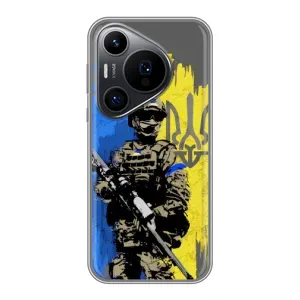 Чехлы с картинкой ЗСУ для Huawei Pura 70 PRO (AlphaPrint) (АРТ солдат)