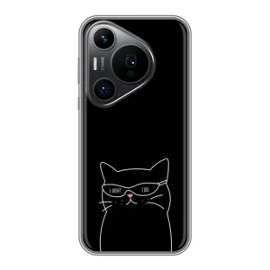 Чохол з малюнком кіт на Huawei Pura 70 PRO (Байдужий кіт)