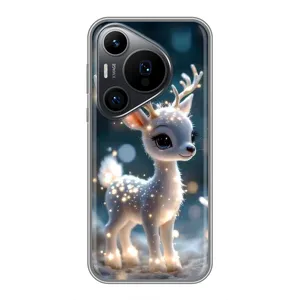 Яскравий чохол для Huawei Pura 70 PRO з Зимові Оленята (Блискуче оленятко)