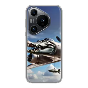 Чехол с мемом Тралалело тралала на Huawei Pura 70 PRO (Бомбардиро крокодило)