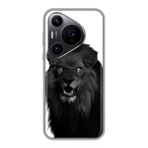 Чохли з картинкою животних Huawei Pura 70 PRO (Чорний ЛЕВ)