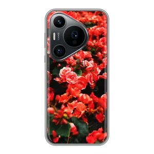Чохли з квітами для Huawei Pura 70 PRO (VPrint) (Квіти червоні)