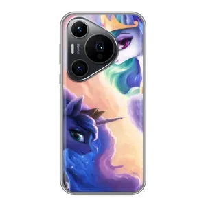 Чохол для Хуавеї Пюра 70 ПРО - (Єдинорожки - Новинки) (AlphaPrint) (Єдинорожки)