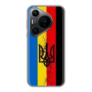 Украинские Чехлы для Huawei Pura 70 PRO с картинкой УПА (AlphaPrint) (Прапор УПА)