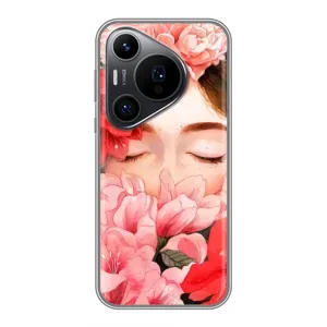 Чехлы (ART) Цветы на Huawei Pura 70 PRO (VPrint) (Очі в квітах)