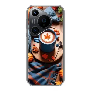 Чохол з унікальним дизайном 'Осінь з кавою' для Huawei Pura 70 PRO (Кава і гарбузики)