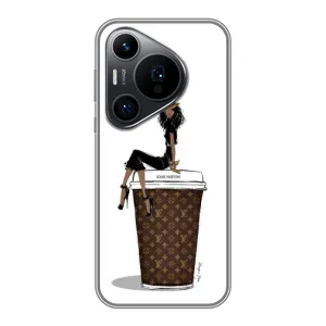 Чохли Луі Вітон для Huawei Pura 70 PRO (AlphaPrint - LOUIS VUITTON) (кава LOUIS VUITTON)