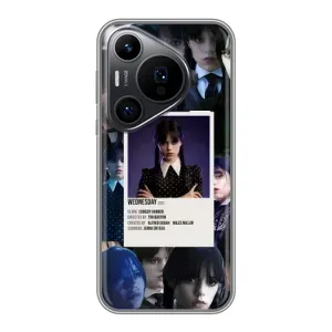 Чохли Венсдей на Huawei Pura 70 PRO Уенсдей (AlphaPrint) (колаж Венздей)