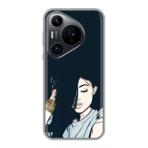 Чехол с печатью для Huawei Pura 70 PRO - (Мода) (AlphaPrint) (Красивая девочка)