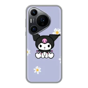 Чохол з кроликом Куромі на Huawei Pura 70 PRO (Куромі в квітах)