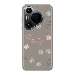 Чохол з малюнком кіт на Huawei Pura 70 PRO (Лапи і вуса)