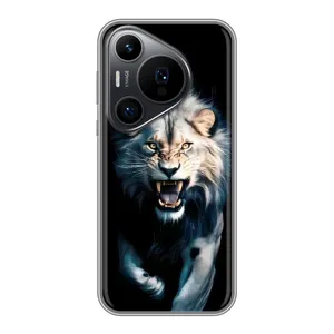 Чехол с картинкой «Хищники» для Huawei Pura 70 PRO (Лев в темноте)