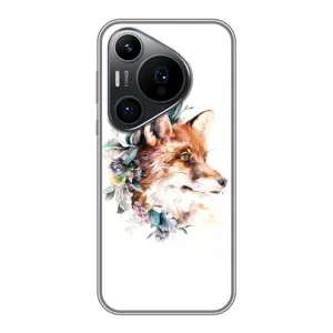 Чохли з картинкою Лисичка для Huawei Pura 70 PRO (VPrint) (Лиса в квітах)