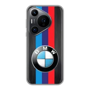 Чохол для Хуавеї Пюра 70 ПРО - з принтом БМВ (AlphaPrint) (Лого BMW)