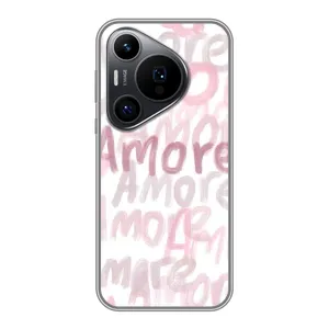 Чохол з розовим принтом для Huawei Pura 70 PRO (Аморе любов)