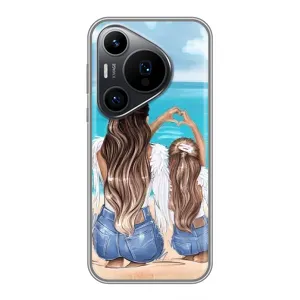 Чохол з друком для Huawei Pura 70 PRO - (Мама з дитинкою) (AlphaPrint) (Мама з донькою)