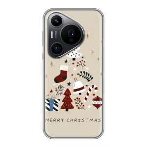 Різдвяні, Святкові Чохли для Хуавеї Пюра 70 ПРО (Merry Christmas)