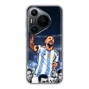 Чохли для Huawei Pura 70 PRO (Leo чемпіон) (AlphaPrint) (Мессі з кубком)