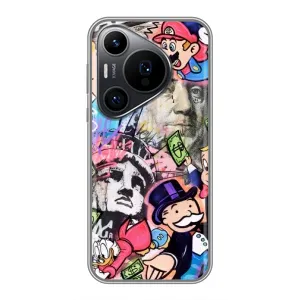 Чохли з крутими принтами для Huawei Pura 70 PRO - (PREMIUMPrint) (Monopoly man)