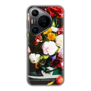 Бренднові Чохли для Huawei Pura 70 PRO - (PREMIUMPrint) (Nike цветы)