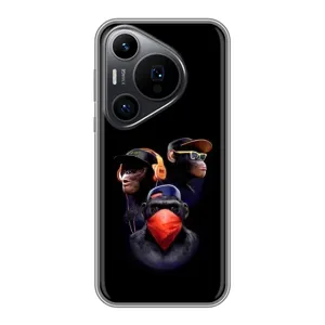 Чохол з Мавпами Huawei Pura 70 PRO - (AlphaPrint) (Три мавпи)