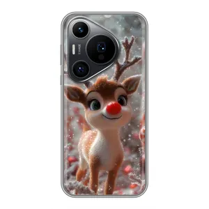 Яскравий чохол для Huawei Pura 70 PRO з Зимові Оленята