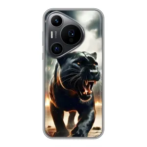 Чехол с картинкой «Хищники» для Huawei Pura 70 PRO (Черная пантера)