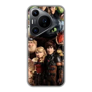 Чехол как приручить дракона на Huawei Pura 70 PRO (Персонажи дракона)