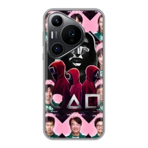 Чохол Гра в кальмара для Huawei Pura 70 PRO (Учасники Гра кальмара)
