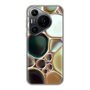 Мраморний чехол на Huawei Pura 70 PRO (VPrint) (Радужний Мрамор)
