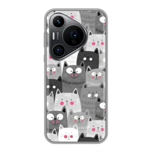 Чохли з Котиками для Huawei Pura 70 PRO (VPrint) (Мальовані котики)
