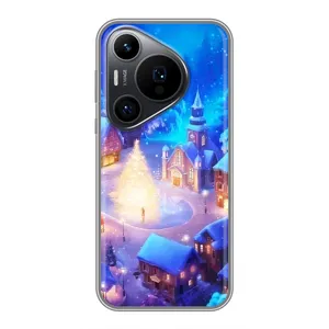 Різдвяні Чохли для Huawei Pura 70 PRO (VPrint) (Різдвяне місто)